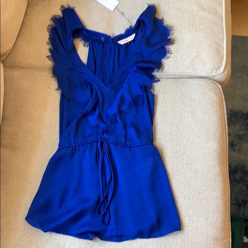 Never worn blue Rebecca Taylor blouse